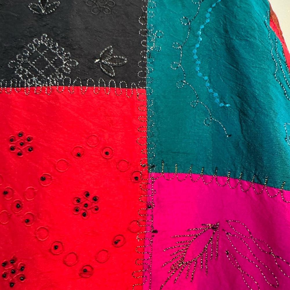 Chico's Patchwork Silk Jacket - image 8